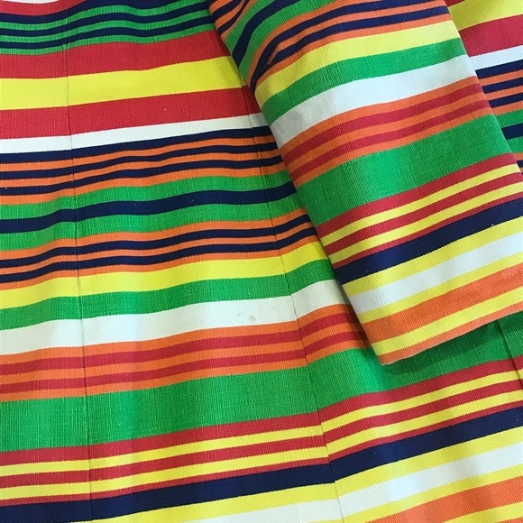 Bus Stop 60s Vintage Striped Coat - Picture 6 of 7